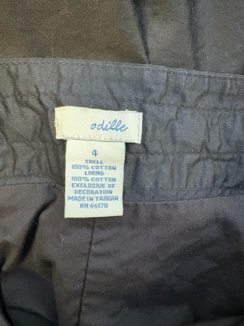 Odille Anthropologie Black Full Circle Midi Skirt size 4. - Picture 8 of 9